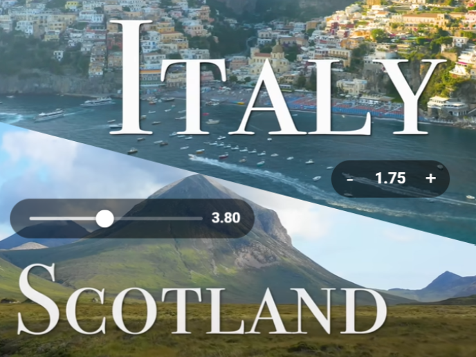 Choose Buttons or Slider
